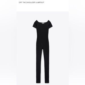 Zara off shoulder jumpsuit Size M, New, never was worn